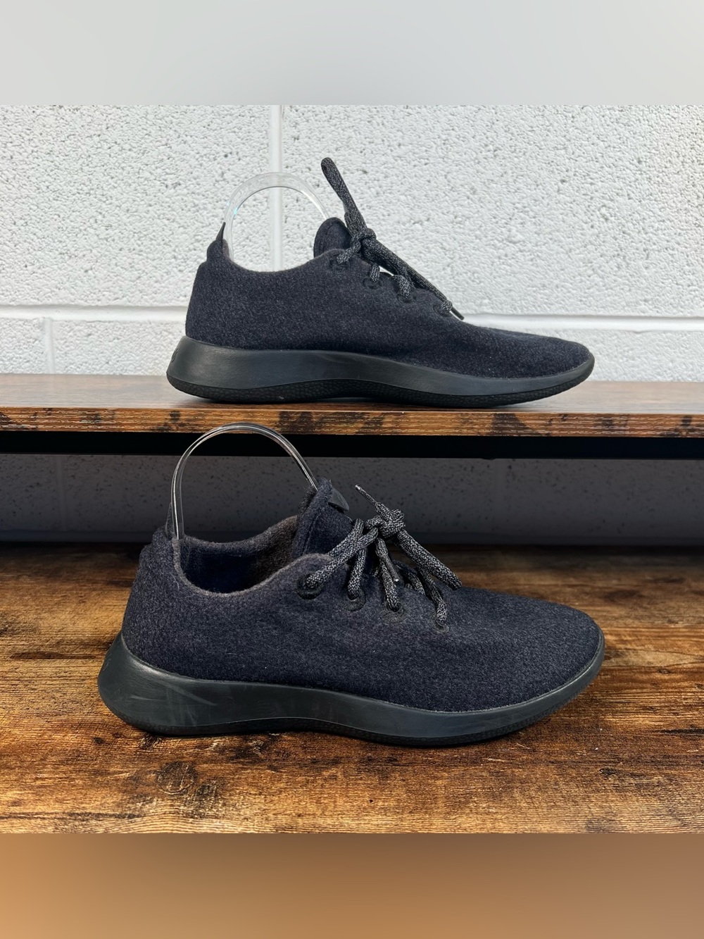 Allbirds Wool Runners Sneakers Dark Gray Lace Up Casual Shoes Women's 9